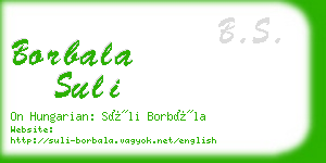 borbala suli business card