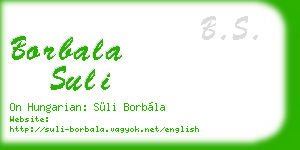 borbala suli business card